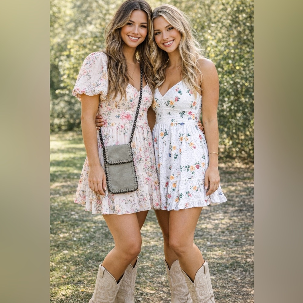 Suede & Gunmetal Crossbody